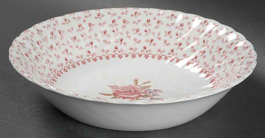 Rose Bouquet Pink Coupe Soup Bowl by Johnson Brothers-1