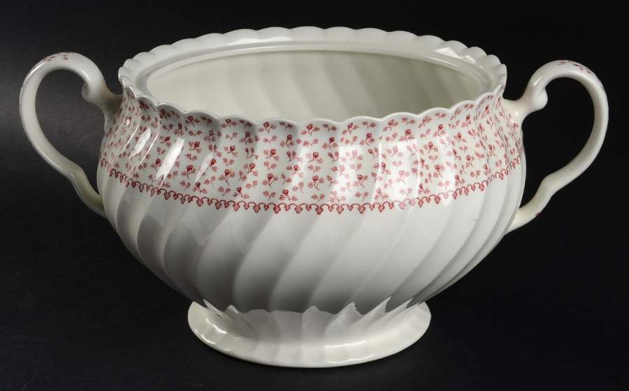 Rose Bouquet Pink Tureen No Lid by Johnson Brothers-1