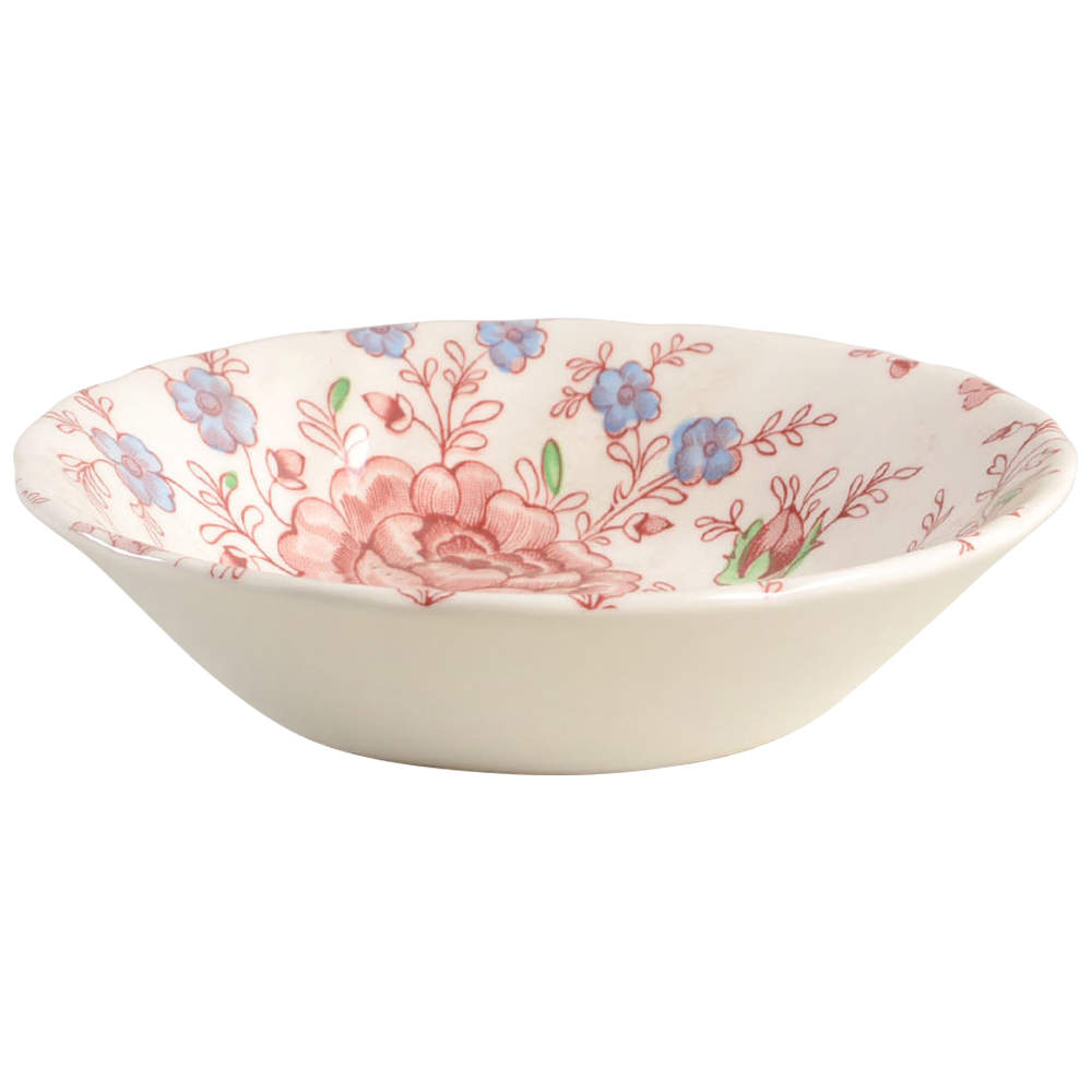 Rose Chintz Pink ("Made in England" Mark) Fruit/Dessert (Sauce) Bowl by Johnson Brothers-1