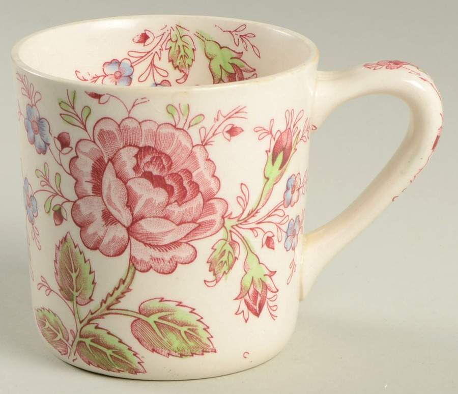 Rose Chintz Pink ("Made in England" Mark) Mug by Johnson Brothers-1