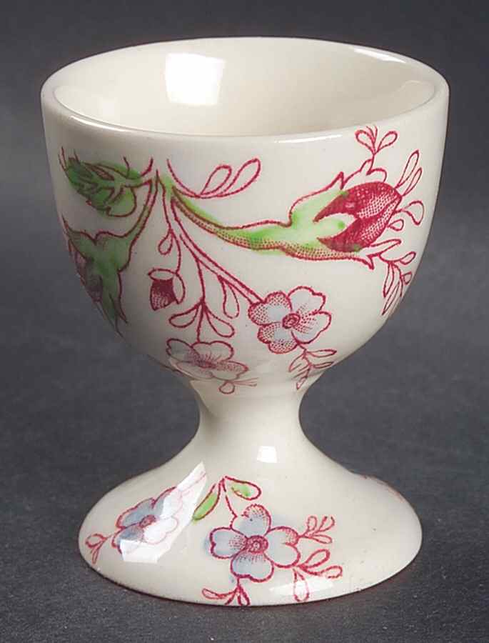 Rose Chintz Pink ("Made in England" Mark) Single Egg Cup by Johnson Brothers-1
