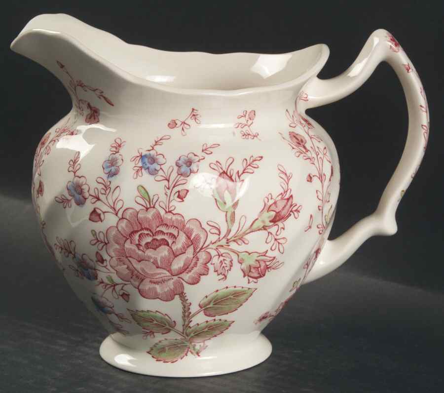 Rose Chintz Pink ("Made in England" Mark) 32 Oz Pitcher by Johnson Brothers-1