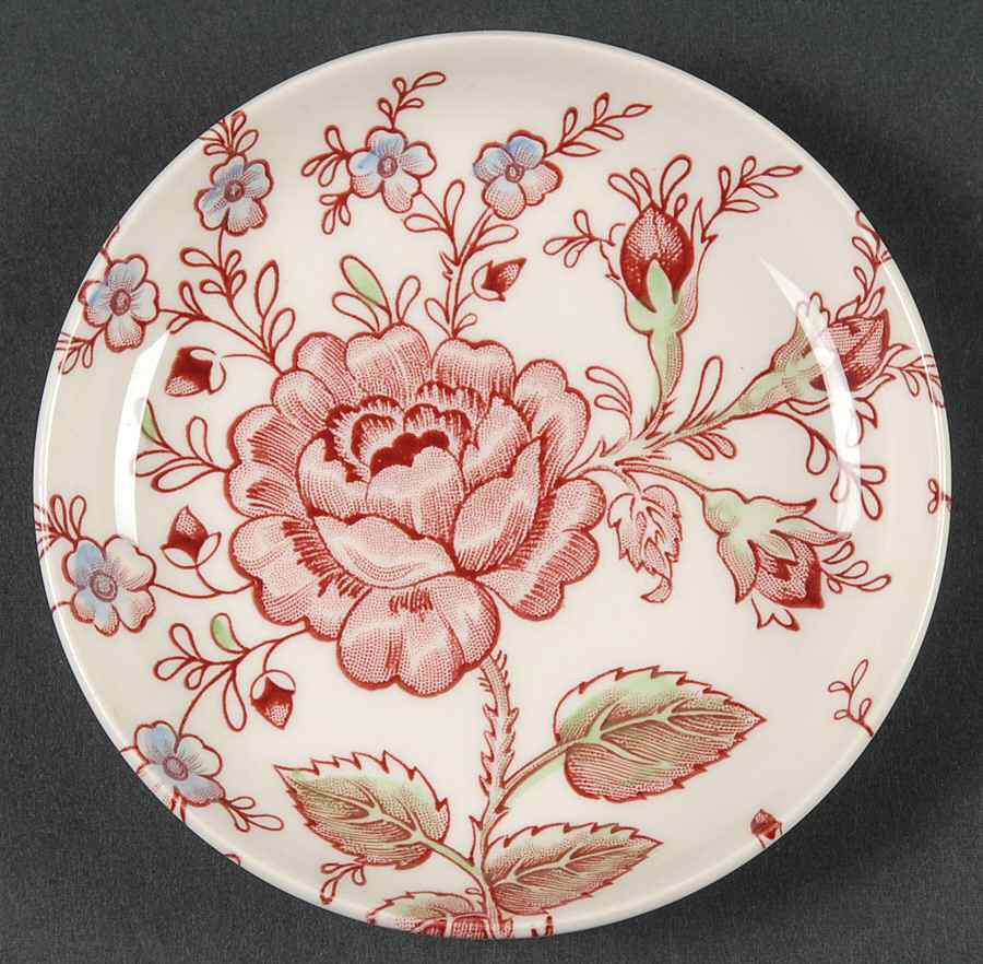 Rose Chintz Pink ("Made in England" Mark) Coaster by Johnson Brothers-1