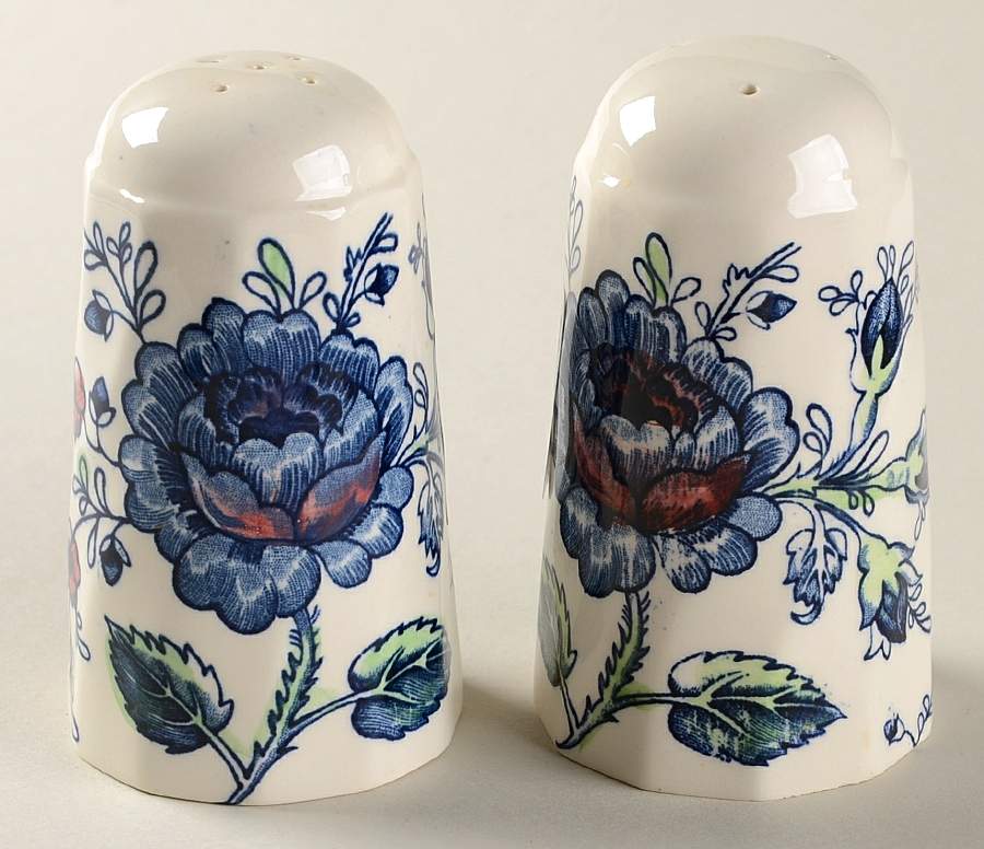 Rose Chintz Blue Salt & Pepper Set by Johnson Brothers-1