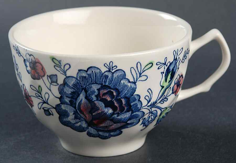 Rose Chintz Blue Flat Cup by Johnson Brothers-1