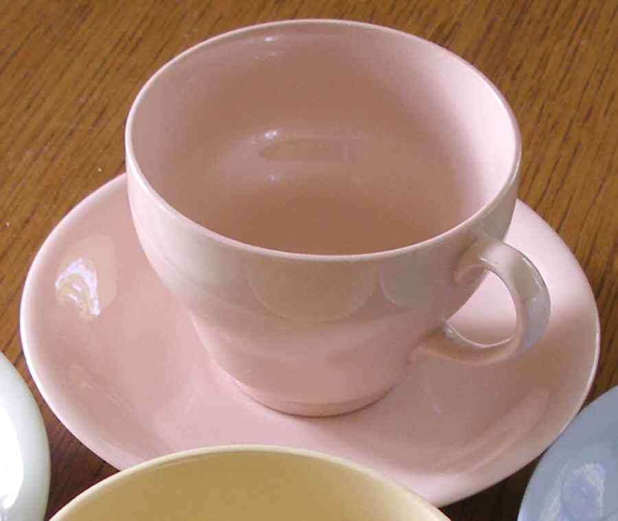 Rose Cloud Flat Cup & Saucer Set by Johnson Brothers-1