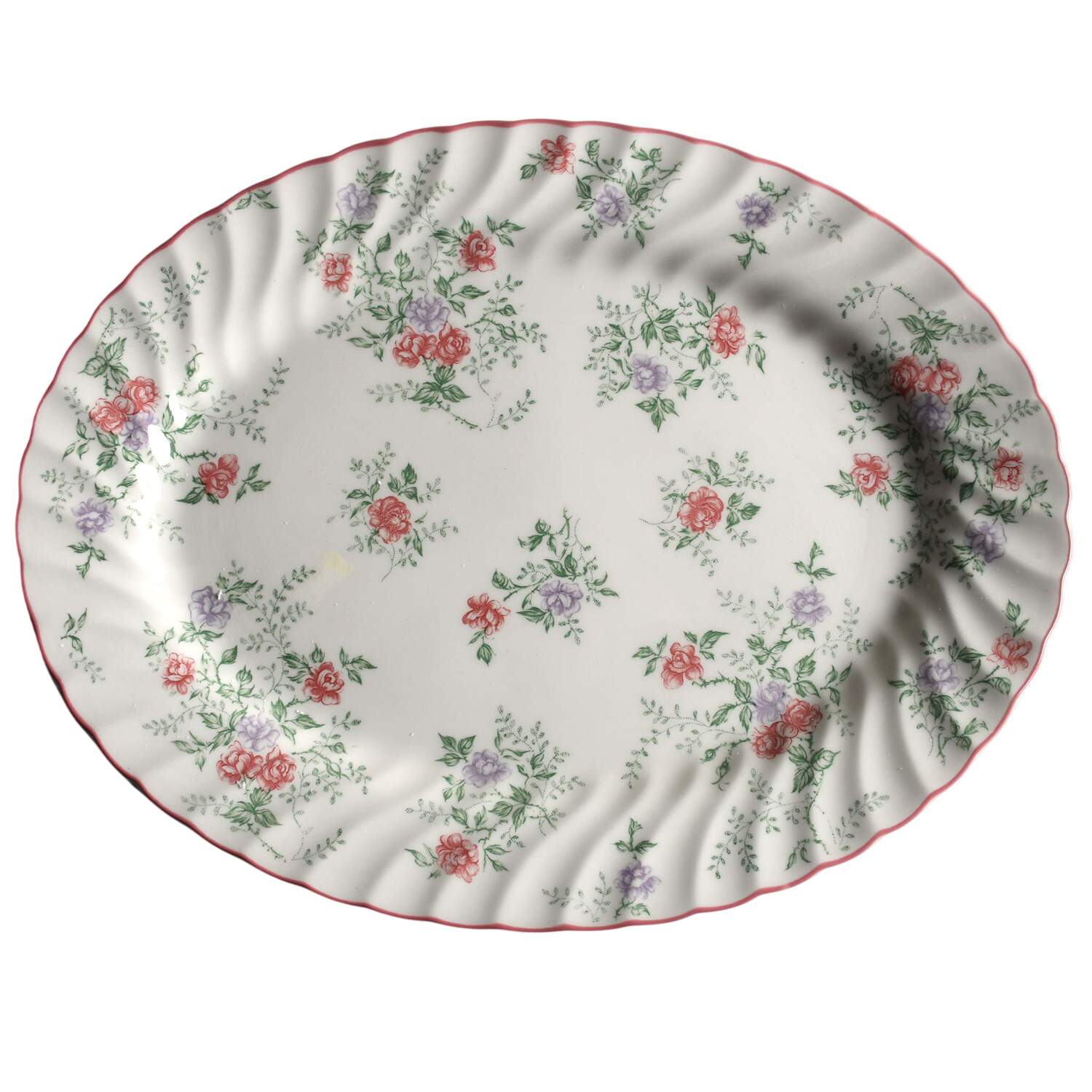 Rose Garden 12" Oval Serving Platter by Johnson Brothers-1
