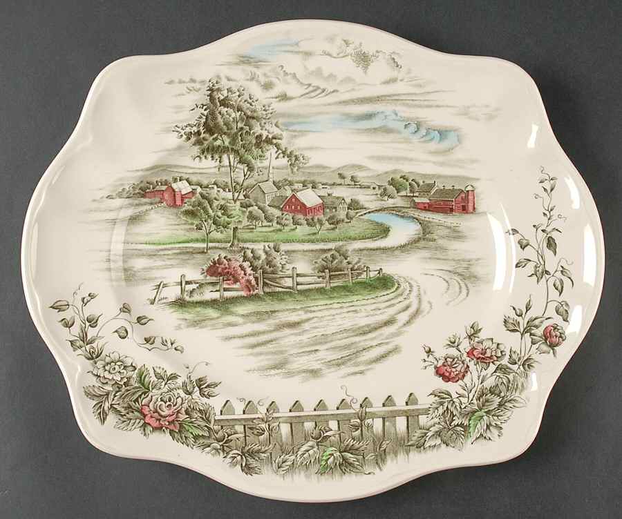The Road Home 14" Oval Serving Platter by Johnson Brothers-1