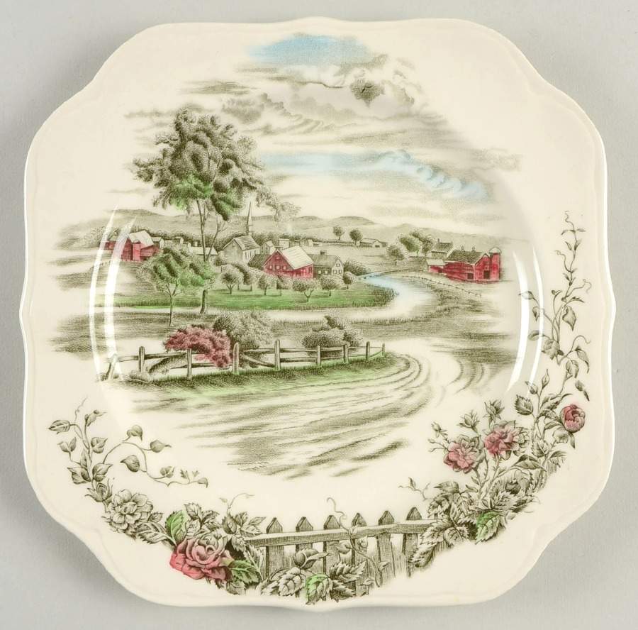 The Road Home Square Salad Plate by Johnson Brothers-1