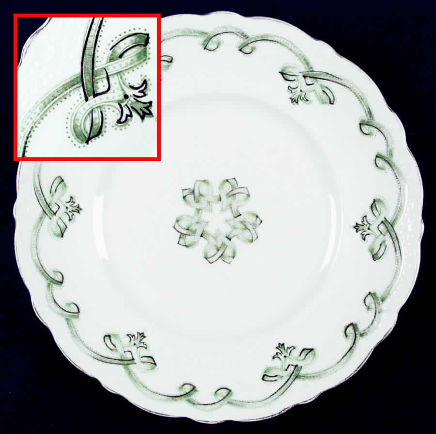 Rolland Green Dinner Plate by Johnson Brothers-1