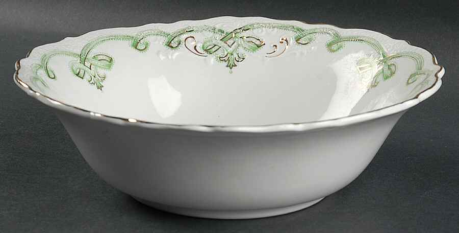 Rolland Green 9" Round Vegetable Bowl by Johnson Brothers-1