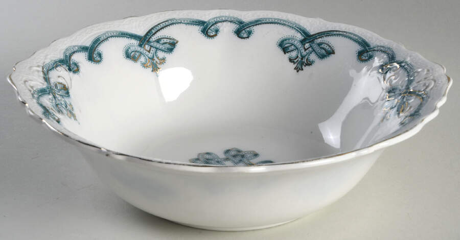Rolland Blue Green 9" Round Vegetable Bowl by Johnson Brothers-1