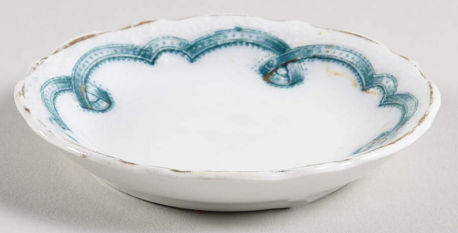 Rolland Blue Green Butter Pat by Johnson Brothers-1