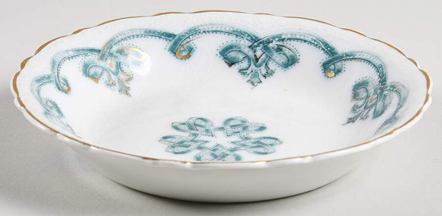 Rolland Blue Green Fruit/Dessert (Sauce) Bowl by Johnson Brothers-1