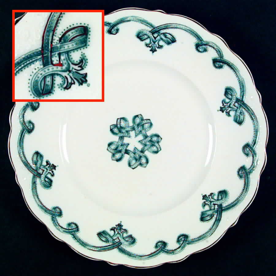 Rolland Blue Green Dinner Plate by Johnson Brothers-1