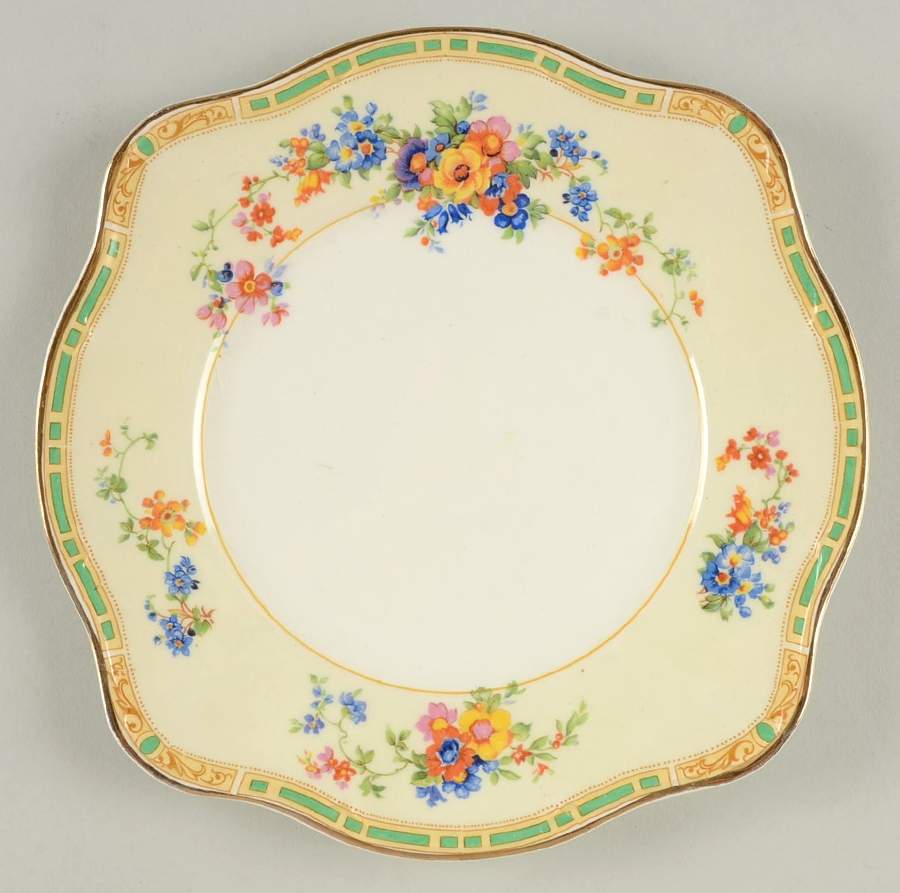 Romance (Scallop) Square Salad Plate by Johnson Brothers-1