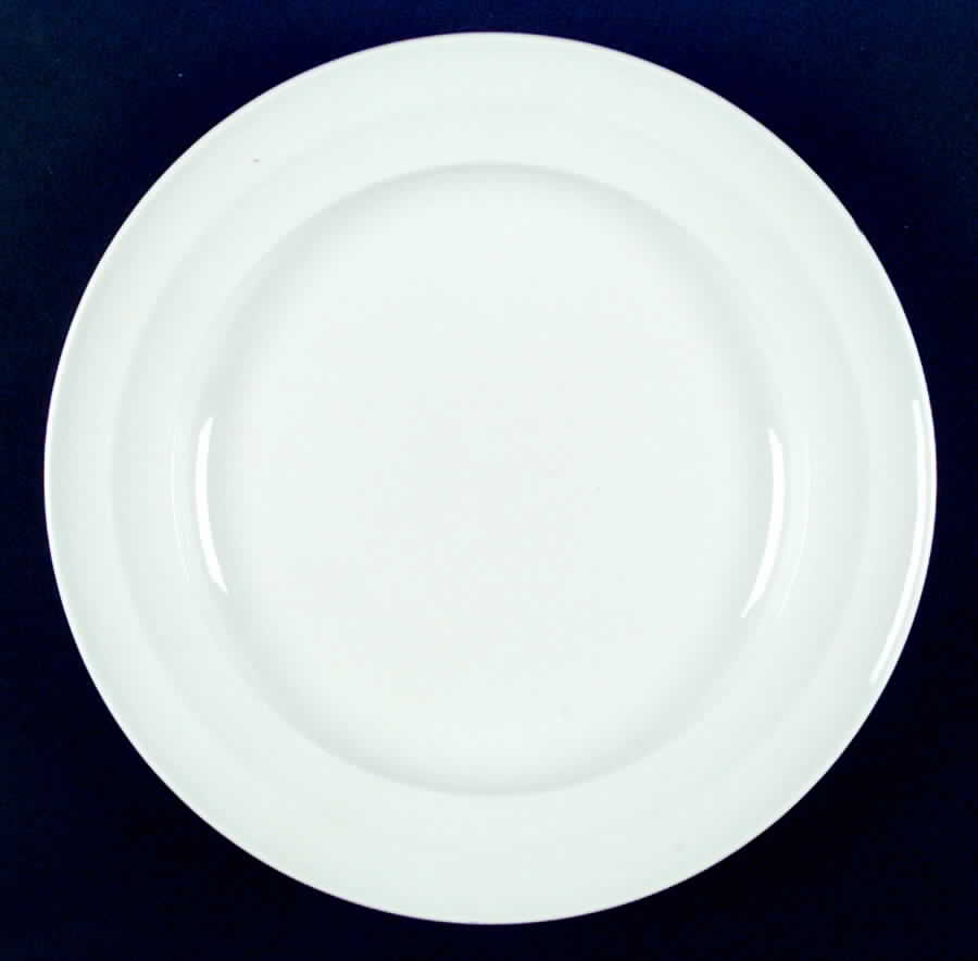 Roulette White Dinner Plate by Johnson Brothers-1