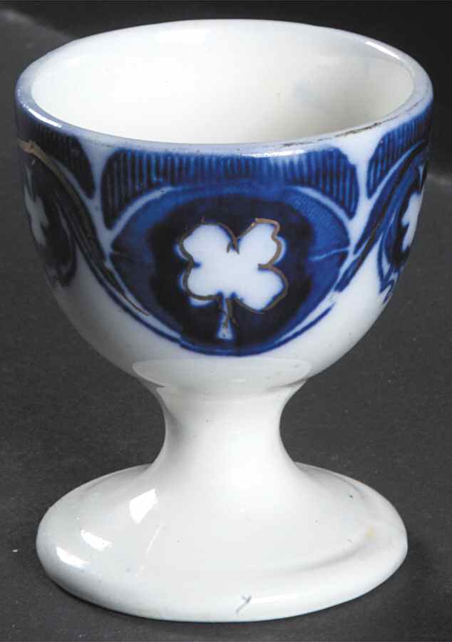 Savoy (Flow Blue, Gold Accent) Single Egg Cup by Johnson Brothers-1