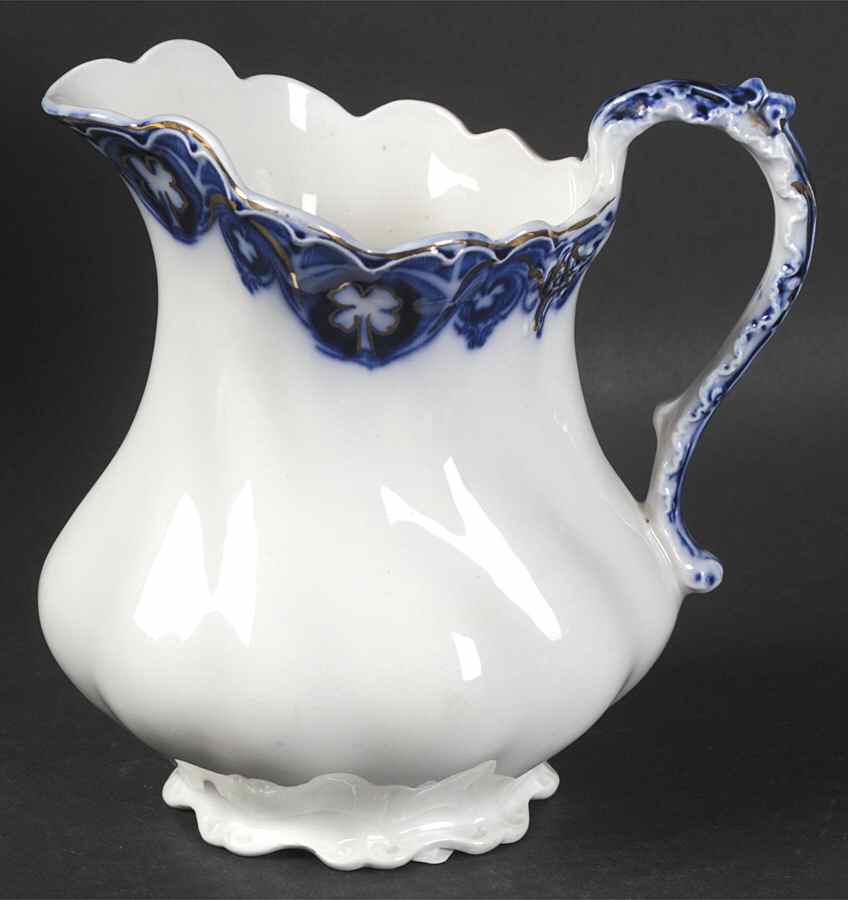Savoy (Flow Blue, Gold Accent) 32 Oz Pitcher by Johnson Brothers-1