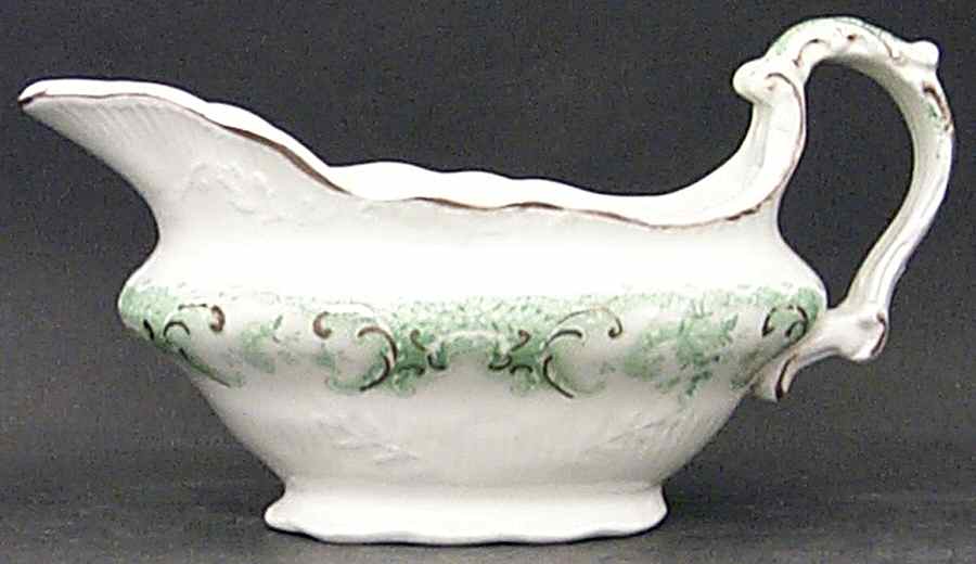 Savannah Green (Gold Trim) Gravy Boat by Johnson Brothers-1