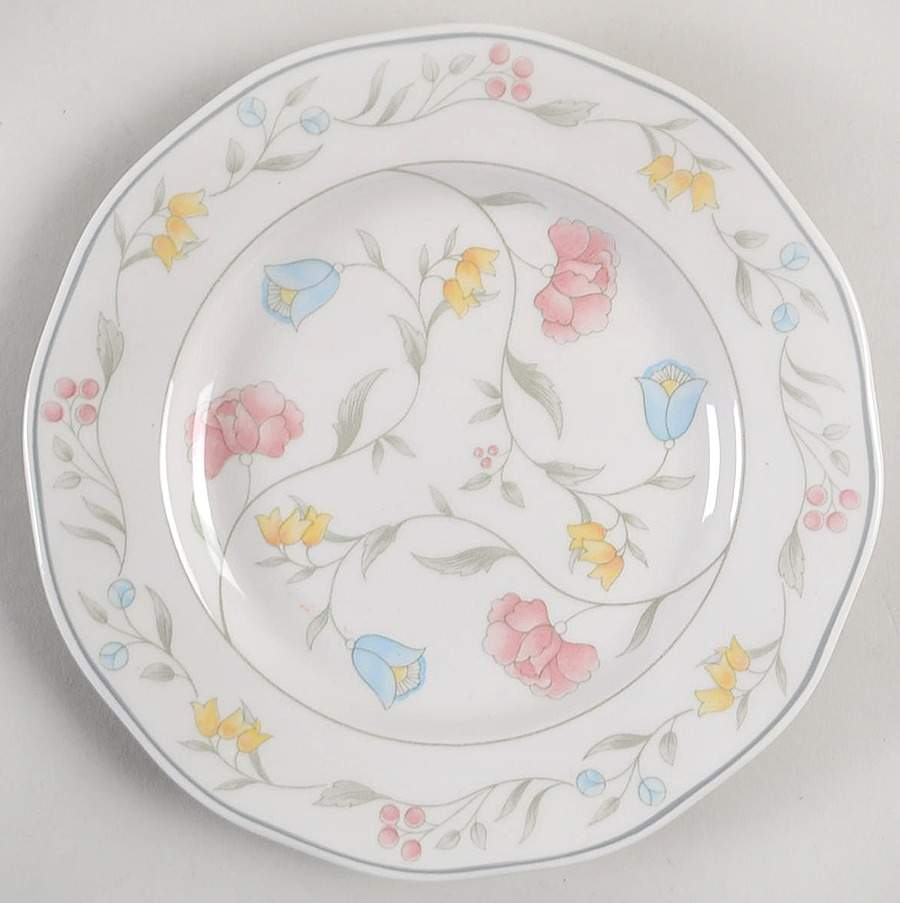 Savoy Multicolor (Newer, Floral) Salad Plate by Johnson Brothers-1