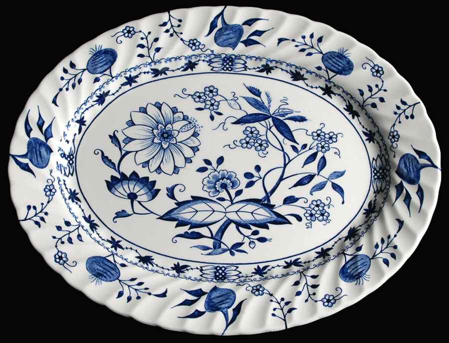 Saxony 12" Oval Serving Platter by Johnson Brothers-1