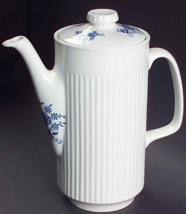 Scandia Blue Coffee Pot & Lid by Johnson Brothers-1