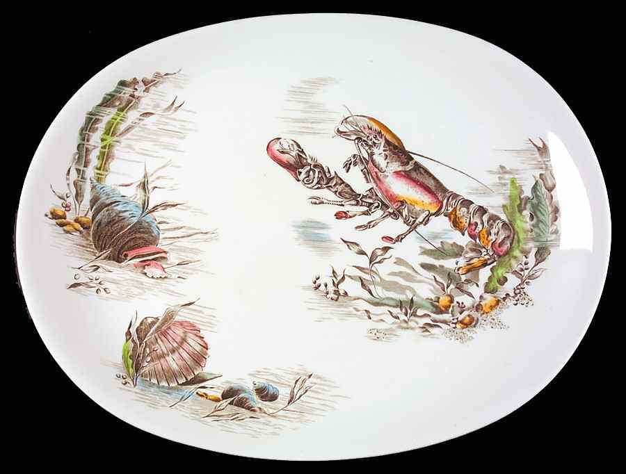 Seafare 15" Oval Serving Platter by Johnson Brothers-1