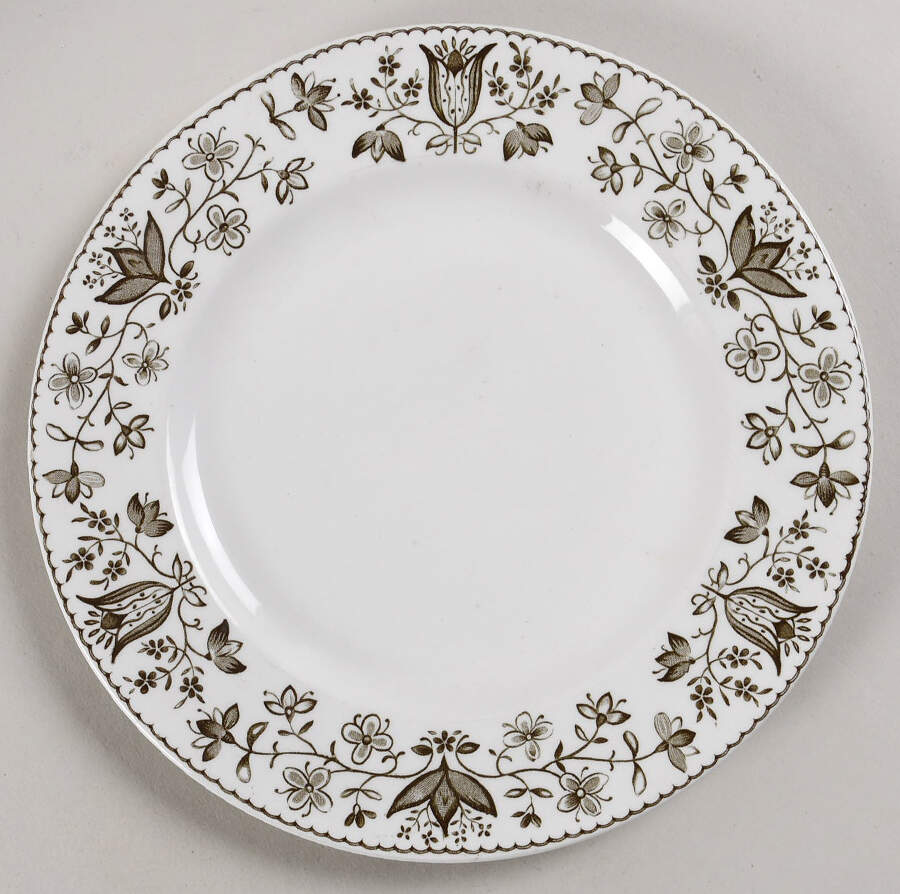 Sheldon Charcoal Salad Plate by Johnson Brothers-1