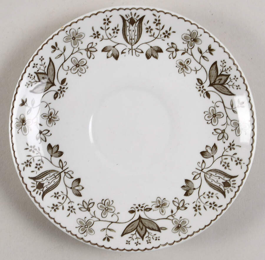 Sheldon Charcoal Saucer by Johnson Brothers-1