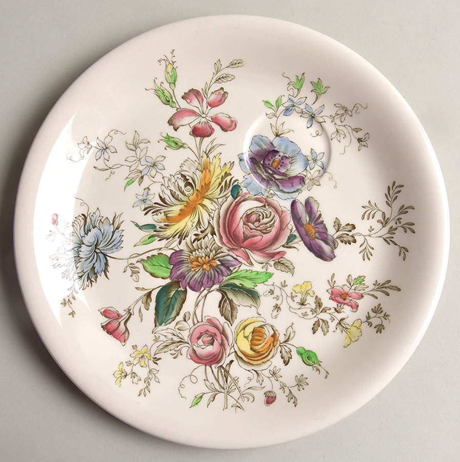 Sheraton (Floral Center) Snack Plate by Johnson Brothers-1