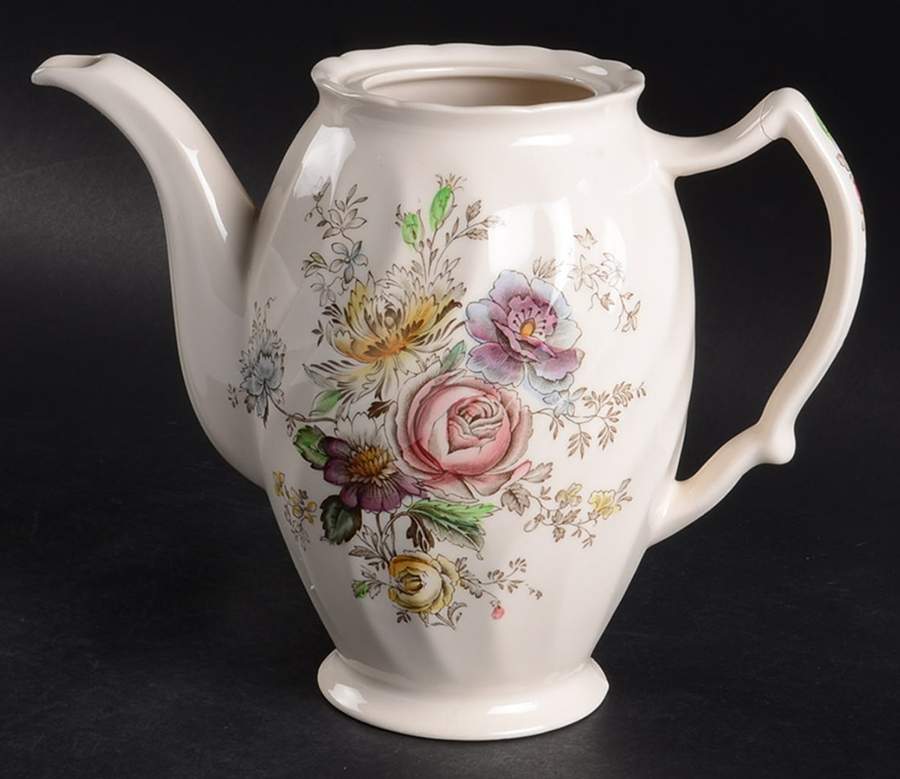 Sheraton (Floral Center) Coffee Pot No Lid by Johnson Brothers-1