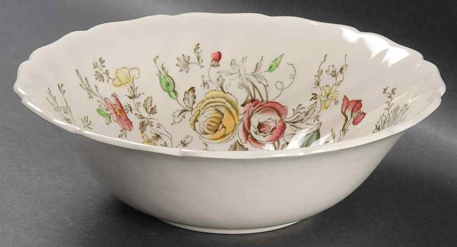 Sheraton (Floral Center) 8" Round Vegetable Bowl by Johnson Brothers-1
