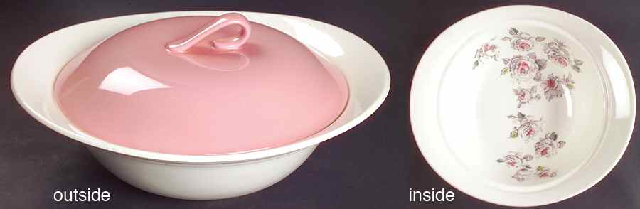 Shower of Roses Round Covered Vegetable by Johnson Brothers-1