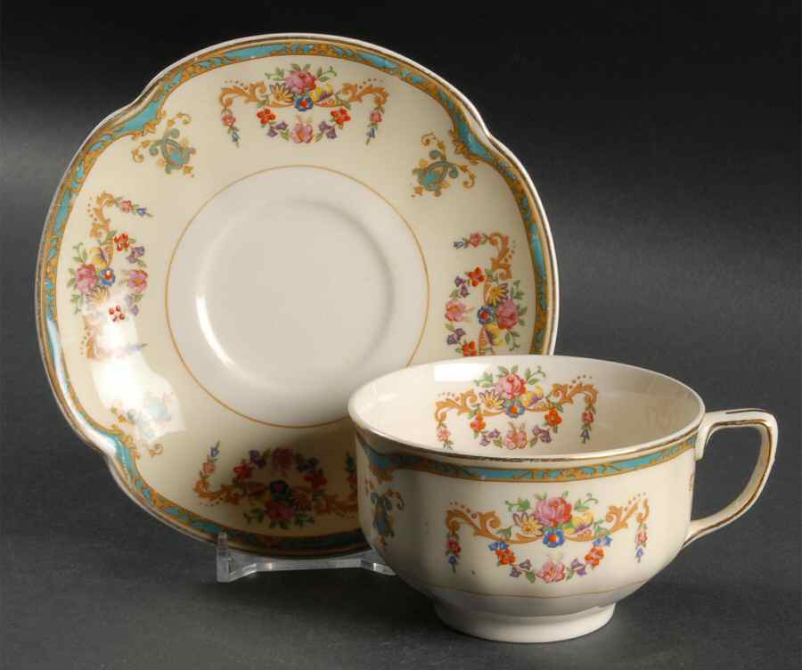 Sicily Flat Cup & Saucer Set by Johnson Brothers-1