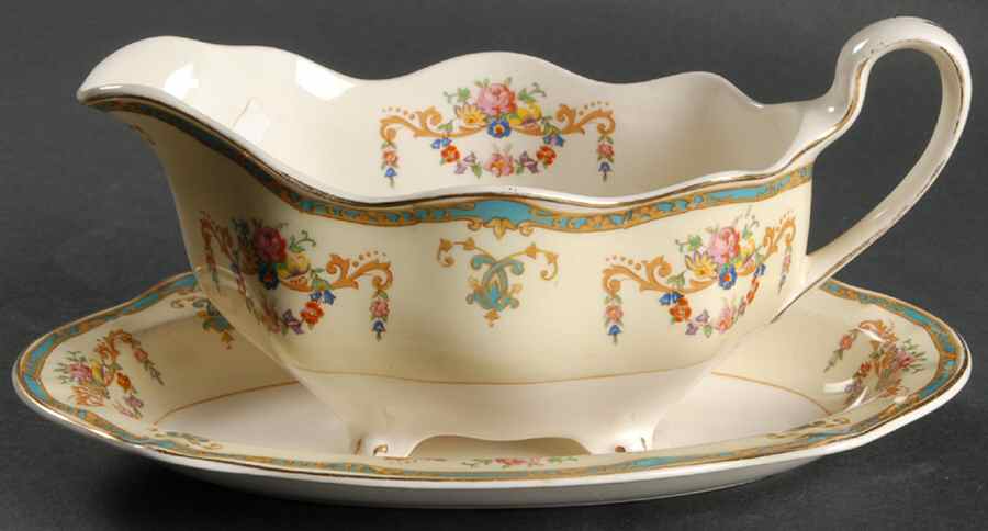 Sicily Gravy Boat & Underplate/Relish by Johnson Brothers-1