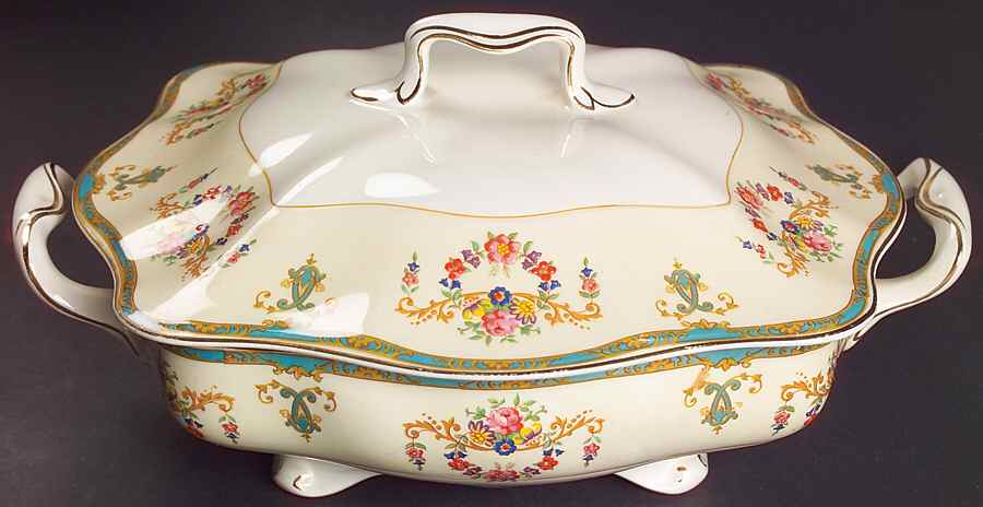 Sicily Square Covered Vegetable by Johnson Brothers-1