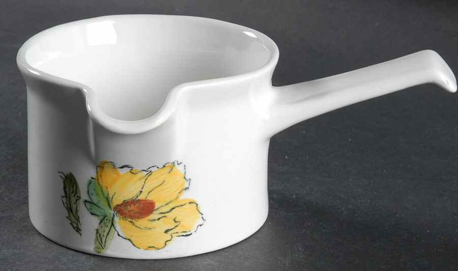 Sierra (White Background, Yellow Flowers) Gravy Boat by Johnson Brothers-1