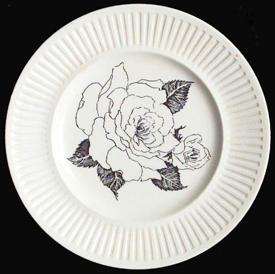 Silhouette (Ribbed, Rim) Bread & Butter Plate by Johnson Brothers-1