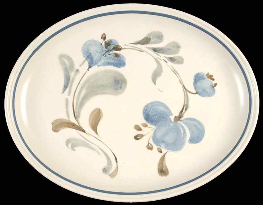 Sirocco Blue 12" Oval Serving Platter by Johnson Brothers-1