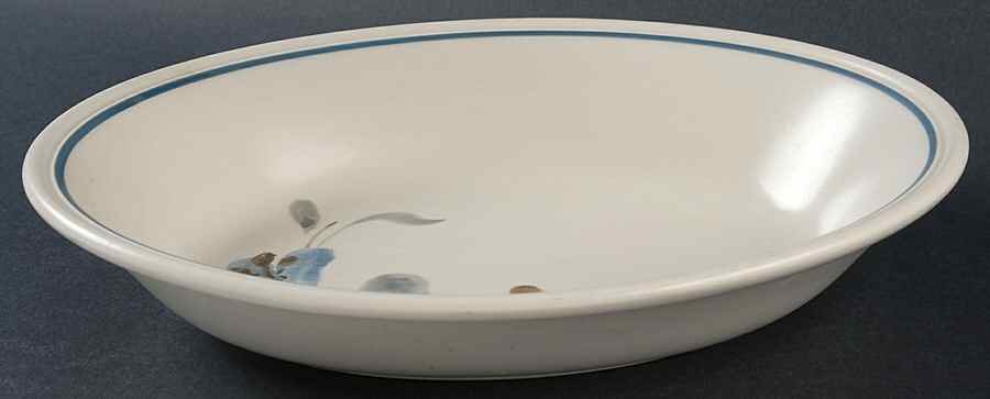 Sirocco Blue 10" Oval Vegetable Bowl by Johnson Brothers-1