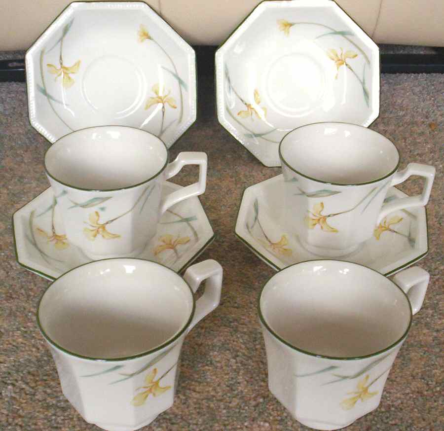 Sonata Footed Cup & Saucer Set by Johnson Brothers-1