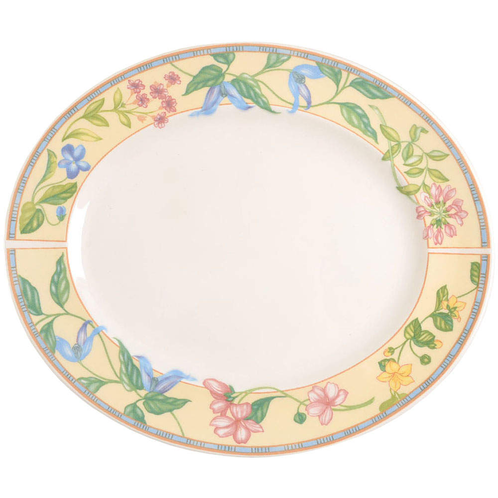 Spring Medley 12" Oval Serving Platter by Johnson Brothers-1