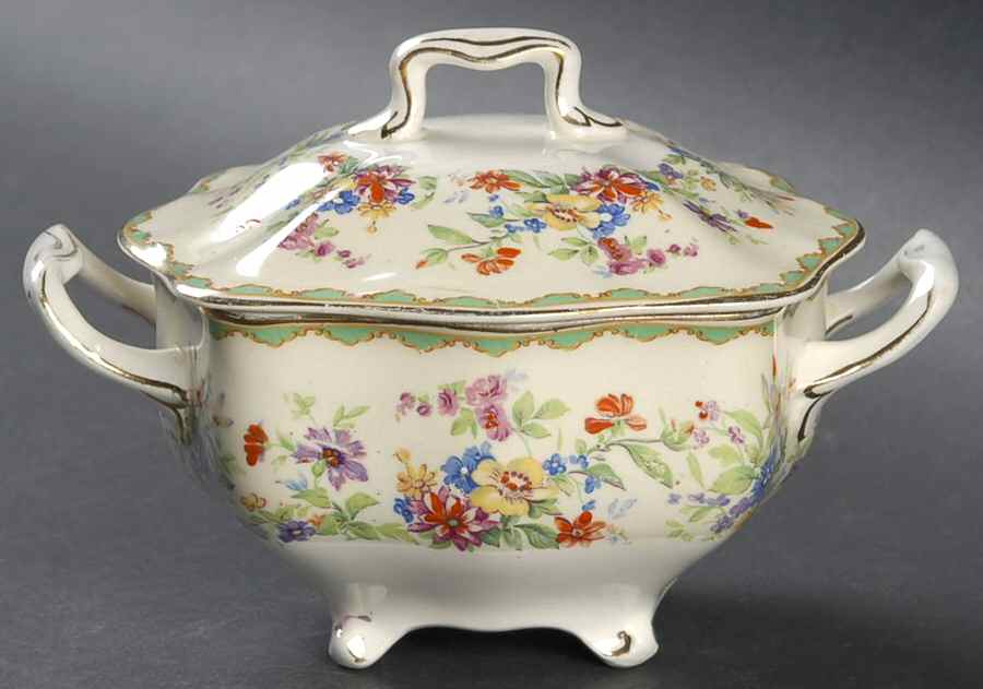 Springtime Sugar Bowl & Lid by Johnson Brothers-1