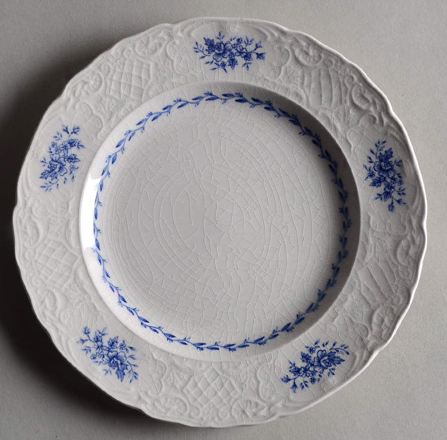 Springfield (Blue Flowers) Bread & Butter Plate by Johnson Brothers-1