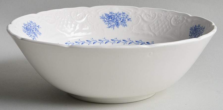Springfield (Blue Flowers) 8" Round Vegetable Bowl by Johnson Brothers-1
