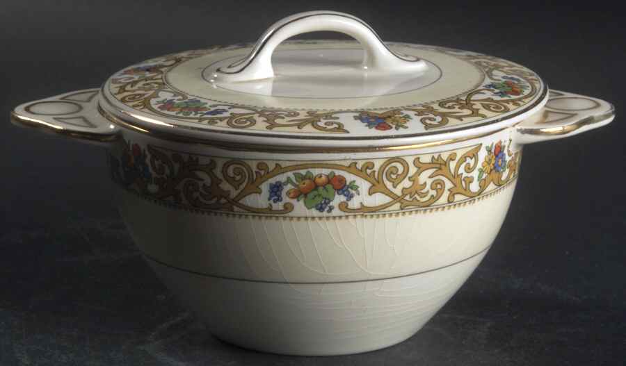 St. Cloud (Pareek) Sugar Bowl & Lid by Johnson Brothers-1