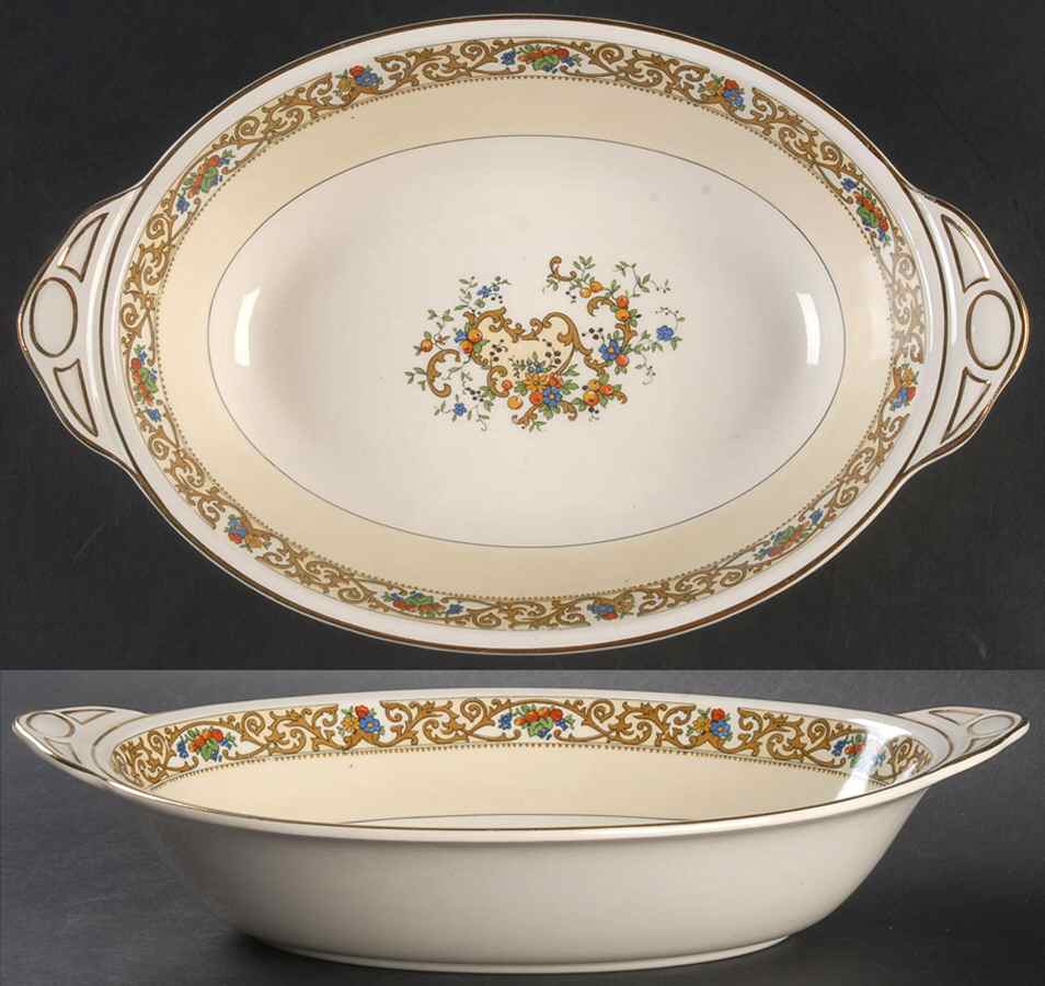 St. Cloud (Pareek) 11" Oval Vegetable Bowl by Johnson Brothers-1