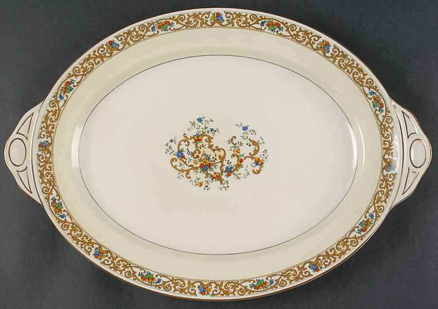 St. Cloud (Pareek) 15" Oval Serving Platter by Johnson Brothers-1