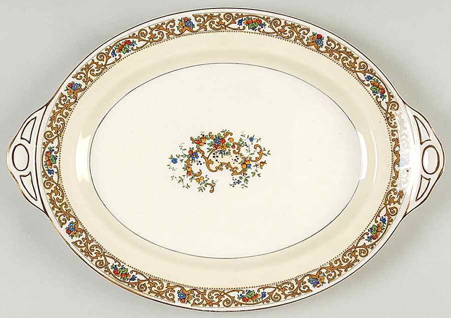 St. Cloud (Pareek) 13" Oval Serving Platter by Johnson Brothers-1